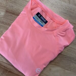 Ladies Magellan Boyfriend Fit Long Sleeved Performance Fishing Tee XXL Pink/gray